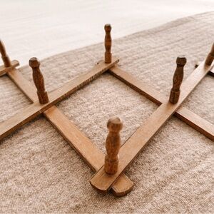 High Street Market Vintage Accordion Wooden Coat Rack